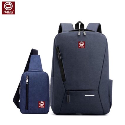 Combo Balo Laptop Thời Trang HR263 Và Túi Đeo Chéo Cá Tính HR147 - Haras