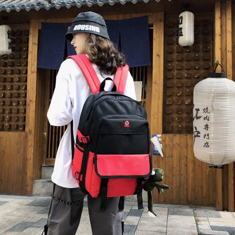 Balo Thời Trang Phối 2 Màu Cá Tính Ulzzang HR297 - Haras - Hình ảnh 2