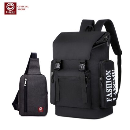 Combo Balo Ulzzang Hàn Quốc Thời Trang HR294 Và Túi Đeo Chéo Cá Tính HR147 - Haras