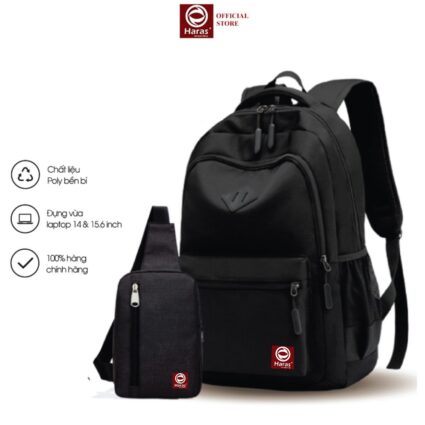 Combo Balo Thời Trang Năng Động & Túi Đeo Tiện Dụng HR244HR147 - Haras