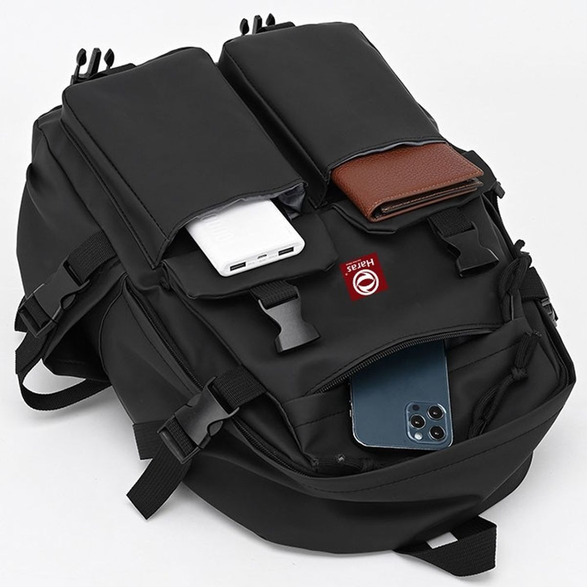 Balo Ulzzang Phong Cách Thời Trang Hàn Quốc HR284 - Haras (Tặng Kèm Móc Khóa Hình Chiếc Giày) - Hình ảnh 5